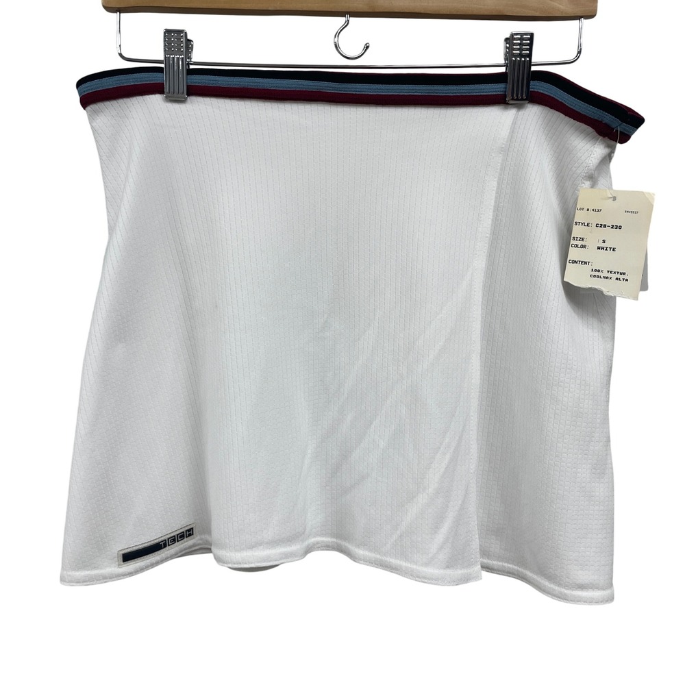 TAIL TECH White Pull On Mock Wrap Tennis Skirt Athleisure Small NWT y2k Willi's